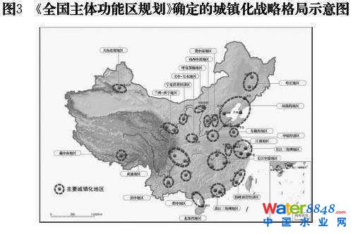 圖3 《全國(guó)主體功能區(qū)規(guī)劃》確定的城鎮(zhèn)化戰(zhàn)略格局示意圖