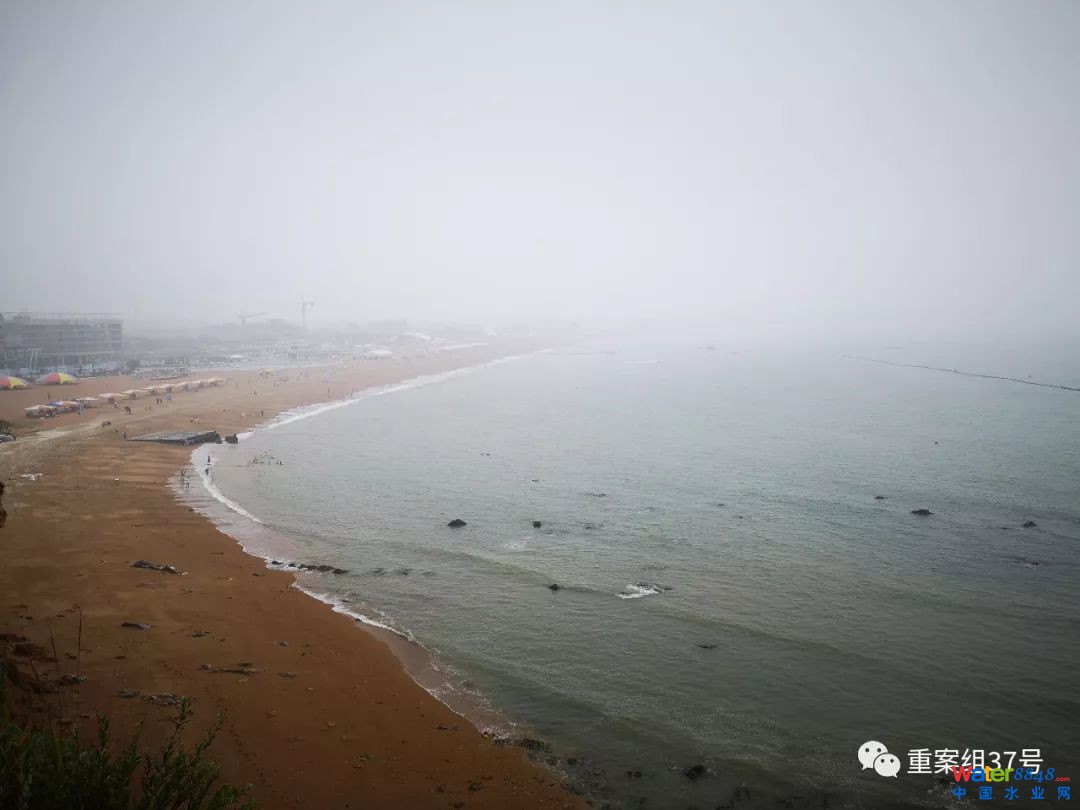 ▲海攤上的排水口很遠(yuǎn)距離就能看到。新京報(bào)記者 段睿超 攝