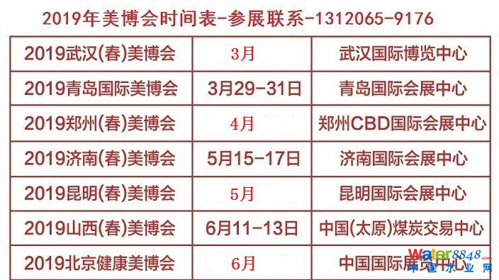 2019美博會時間表