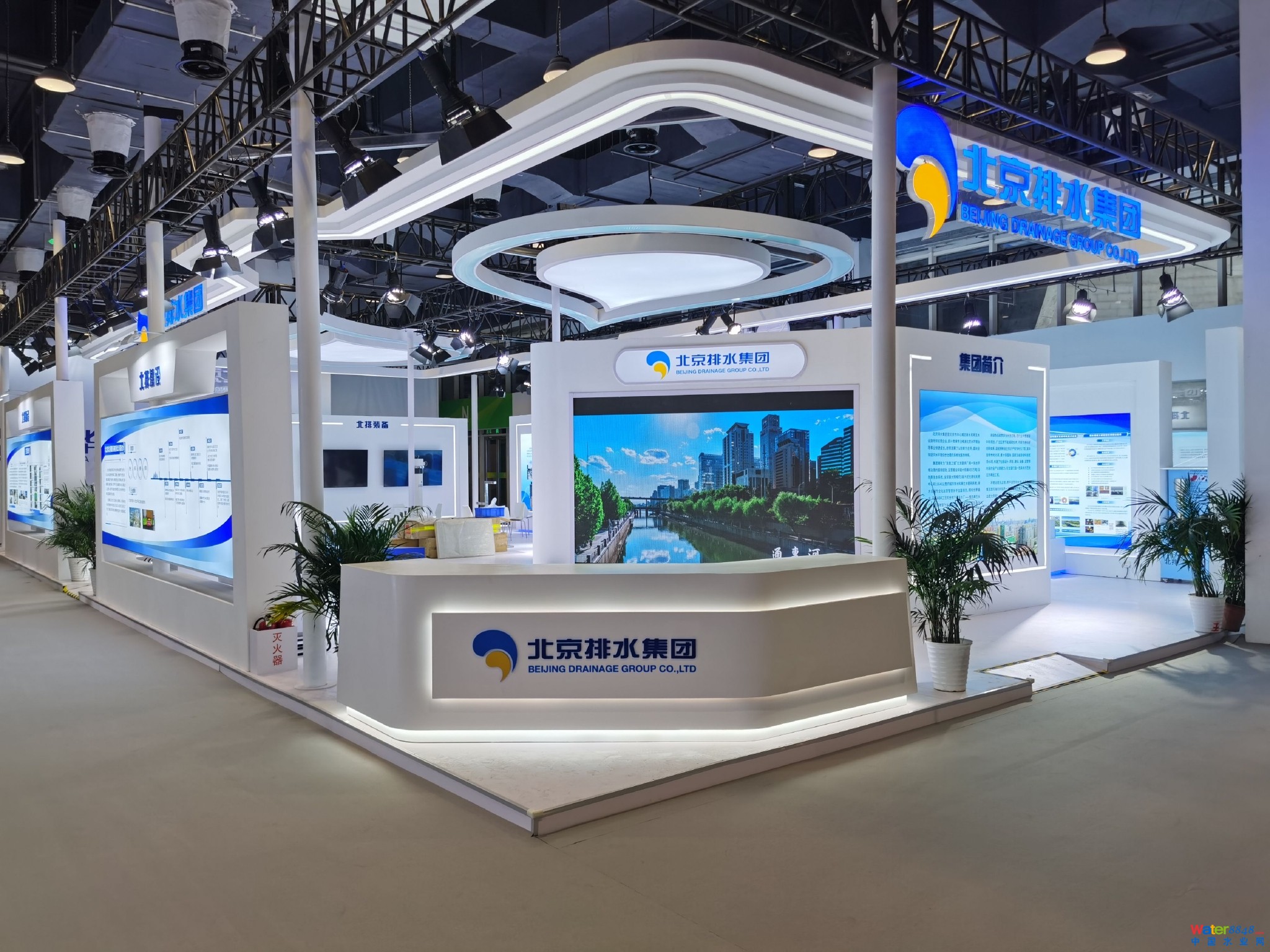 北京排水集團展臺。 圖源:受訪企業提供